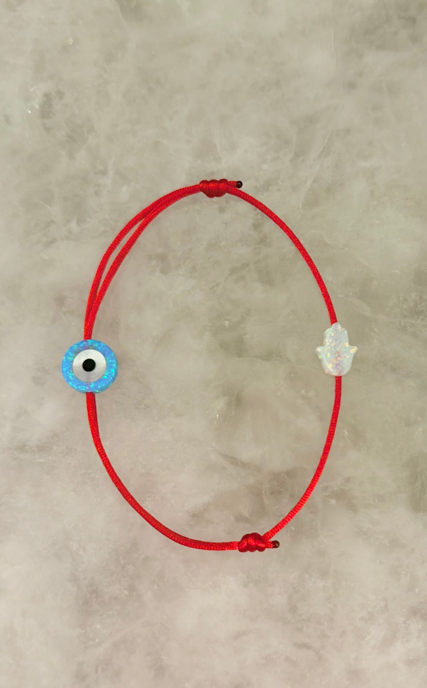 Evil Eye & Hamsa Charm Cord Bracelet ☆NEW☆
