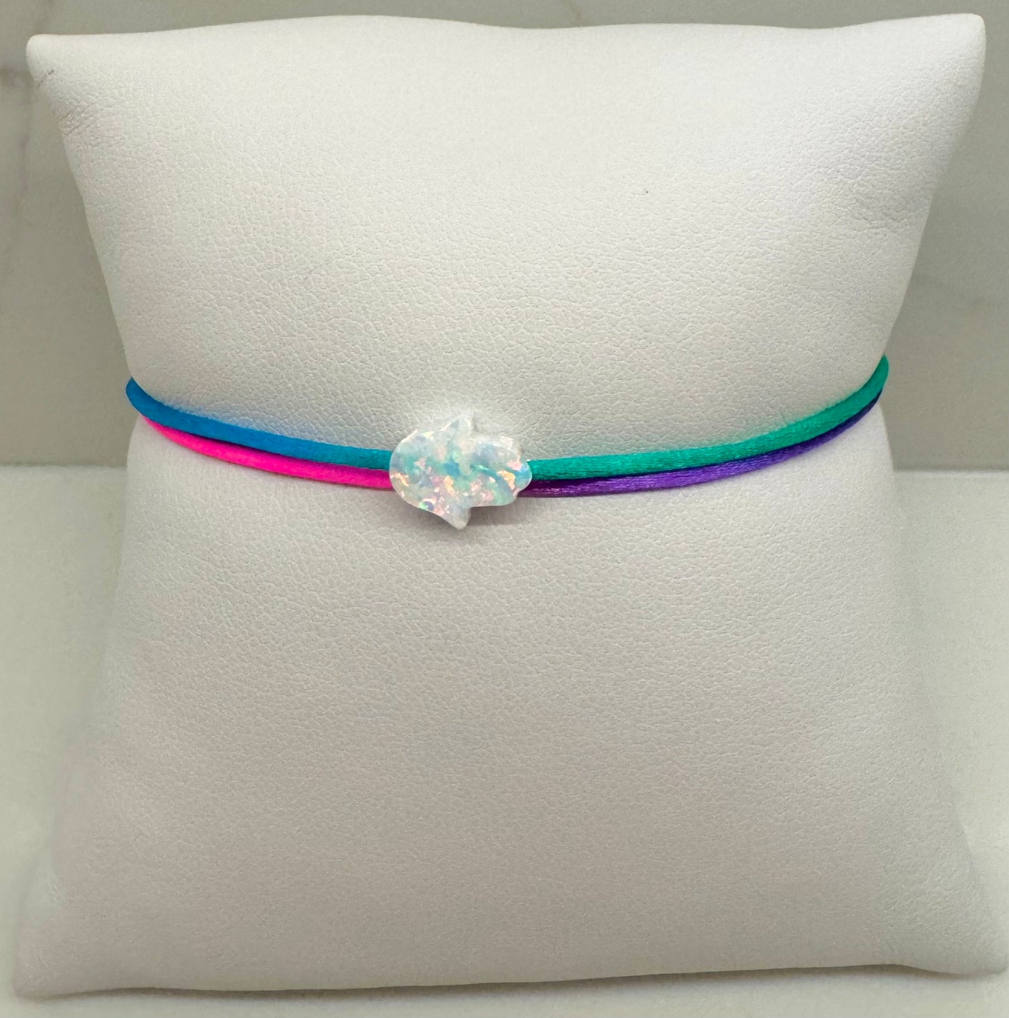 Hamsa Charm Cord Bracelet