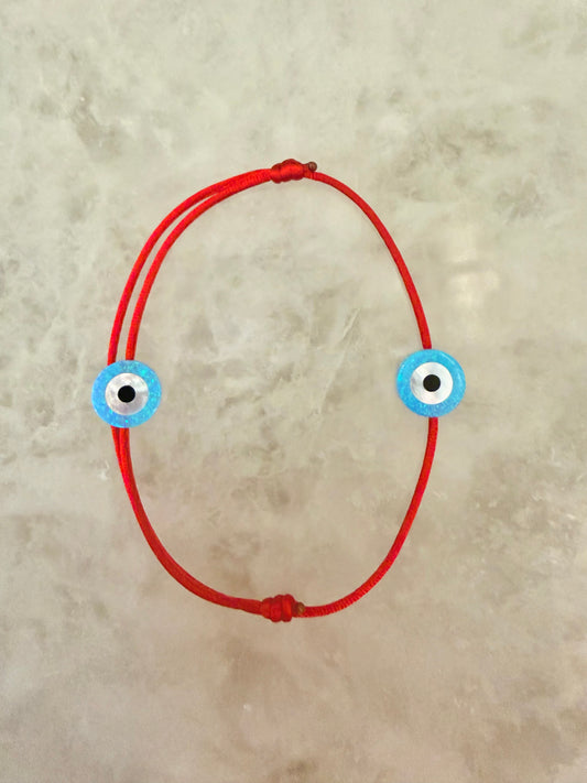 Double Evil Eye Charm Cord Bracelet ☆NEW☆