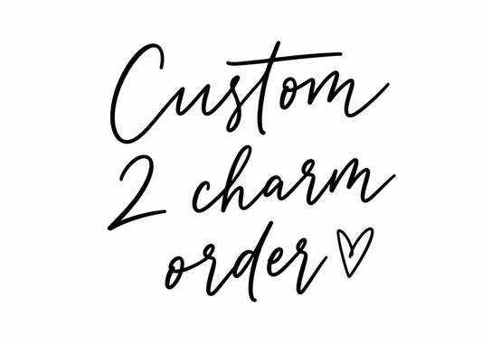 𝒞𝓊𝓈𝓉𝑜𝓂 2 Charm Cord Bracelet