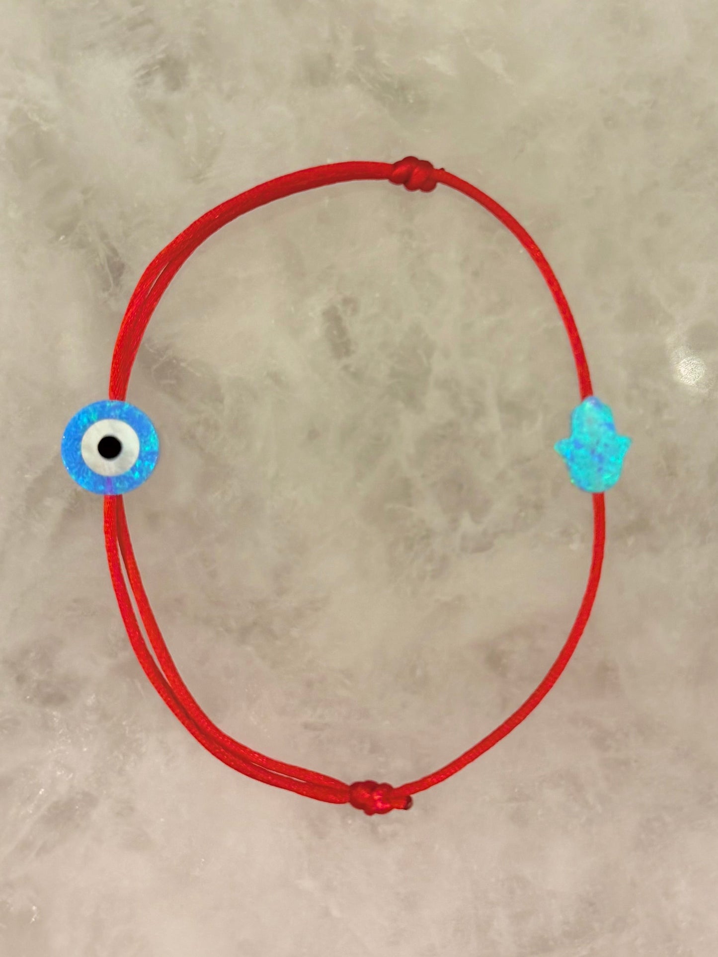 Evil Eye & Hamsa Charm Cord Bracelet ☆NEW☆