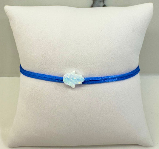 Hamsa Charm Cord Bracelet