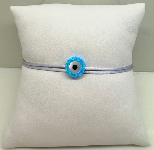 Evil Eye Charm Cord Bracelet